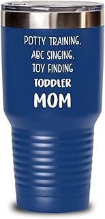Abc Tumbler Potty training, ABC singing, toy finding toddler mom Funny Gift idea 30oz, Blue