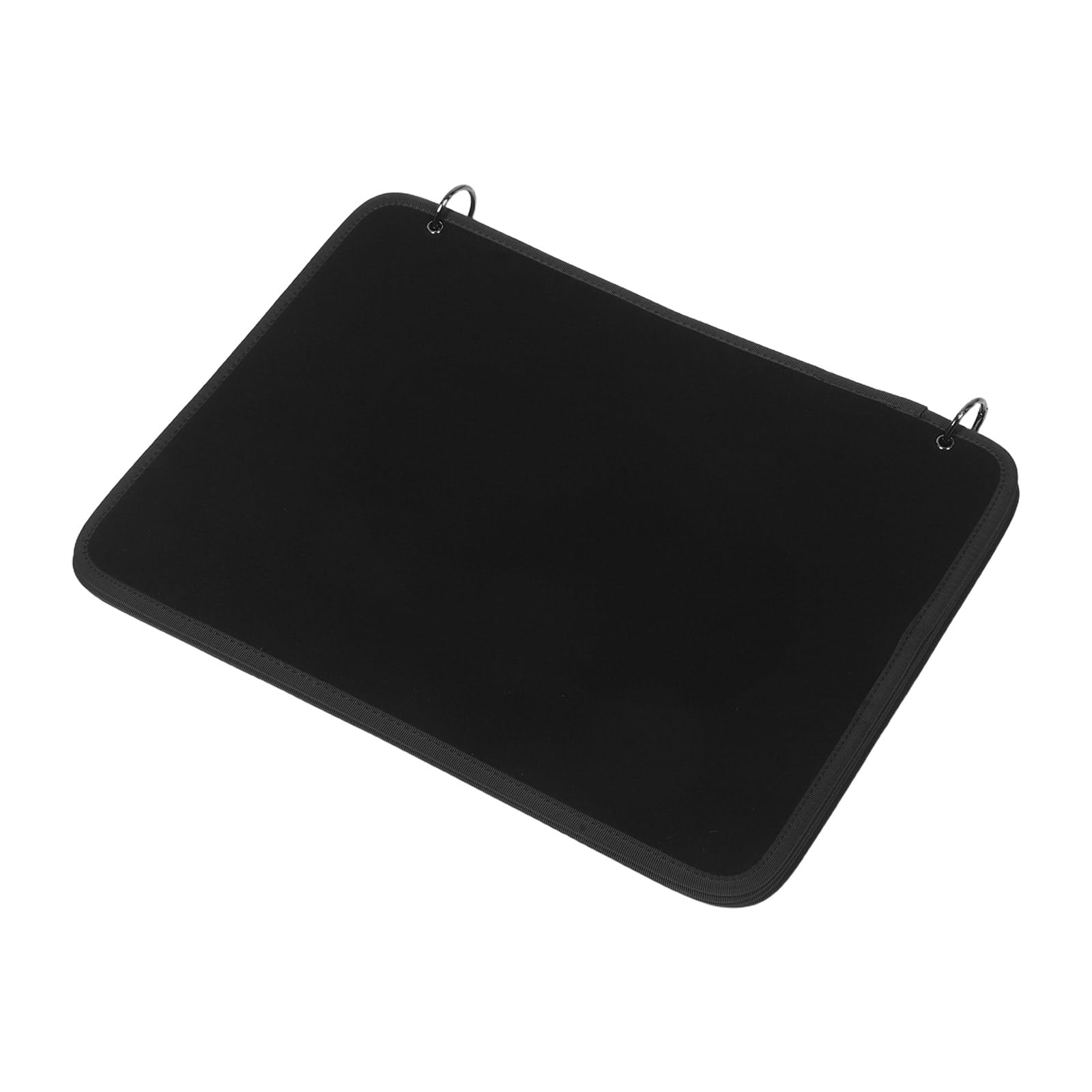 DOITOOL Porte-Badges Noir 42 X 32 Cm à Fermeture Auto-agrippante, Classeur de Rangement pour Écussons et Patches, Organiseur Portable pour Collection D’insignes et Brassards de Chasse