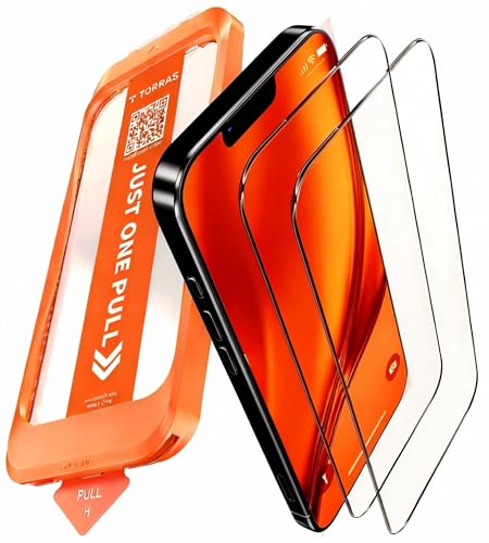 TORRAS For iPhone 2026 e �K���X�t�B���� �q��F���ޗ� �ČR�K�i �����^ ���E���h�G�b�W �K�C�h�g �S�ʕی� �������� ���ׂ��� �\��t���ȒP �w��h�~ 9H�z�� �ϏՌ� 2�� �A�C�t�H�� e �p�t�B���� GlassGo Ultra