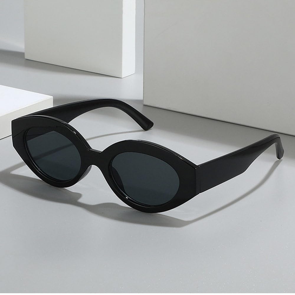 Okulary przeciwsłoneczne Retro Small Cat Eye Polygon, damskie, modne, gradientowe, lustrzane, UV400, męskie, nity, okulary przeciwsłoneczne na zakupy, podróż, plażę, imprezę, kolarstwo