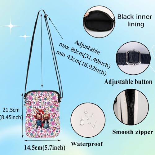 G2TUP Killer Doll Crossbody Bag Evil Doll Fans Gift Horror Shoulder Bag Murderous Toy Merchandise2