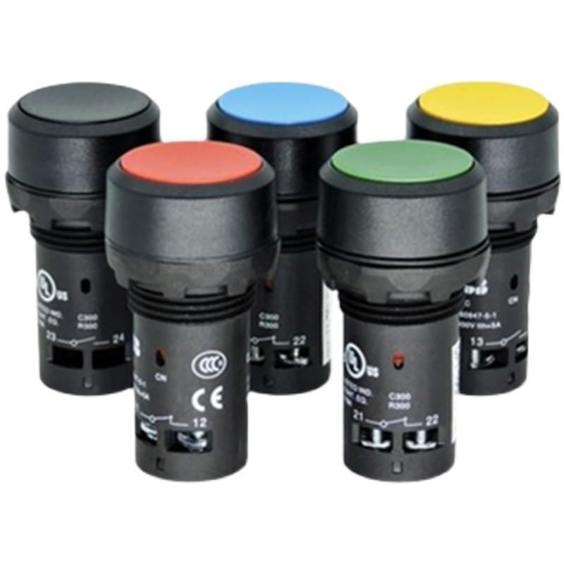 Self-Locking Flat Button CP2-10R-11/CP2-10G-10/CP2-10L-10