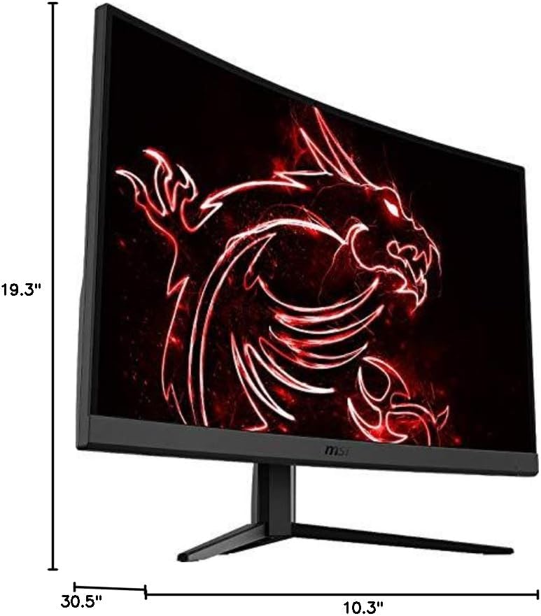 MSI Optix G27C4 Gaming Monitor dimensions