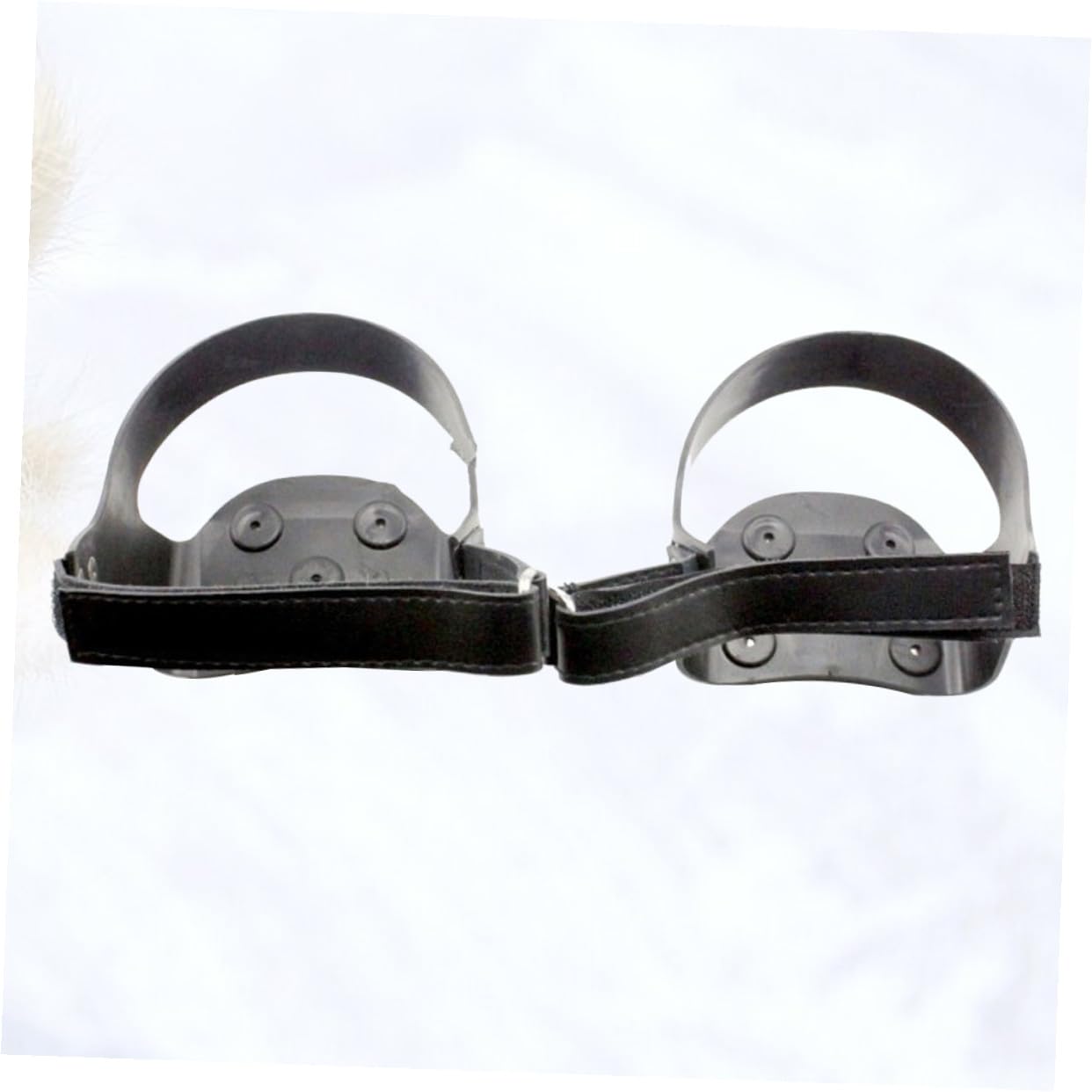 FOMIYES couvre-chaussures à crampons pinces pointes antidérapantes de chaussure de glace crampons de randonnée noir poignées de chaussures à glace poignées pour glace et neige