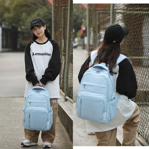 KBTYE Linda mochila escolar para mulheres, homens, casual, viagem, laptop, estética, leve, faculdade