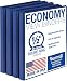 Samsill Economy 3 Ring View Binder, .5 Inch Round Ring - Holds 125 Sheets, PVC-Free / Non-Stick Customizable Cover, Dark Blue, 4 Pack