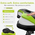 Velmia Bike Seat Made of Comfortable Memory Foam I Bicycle Seat with Ergonomic Zone Concept for Men & Women I Bike Saddle for BMX, MTB & Road