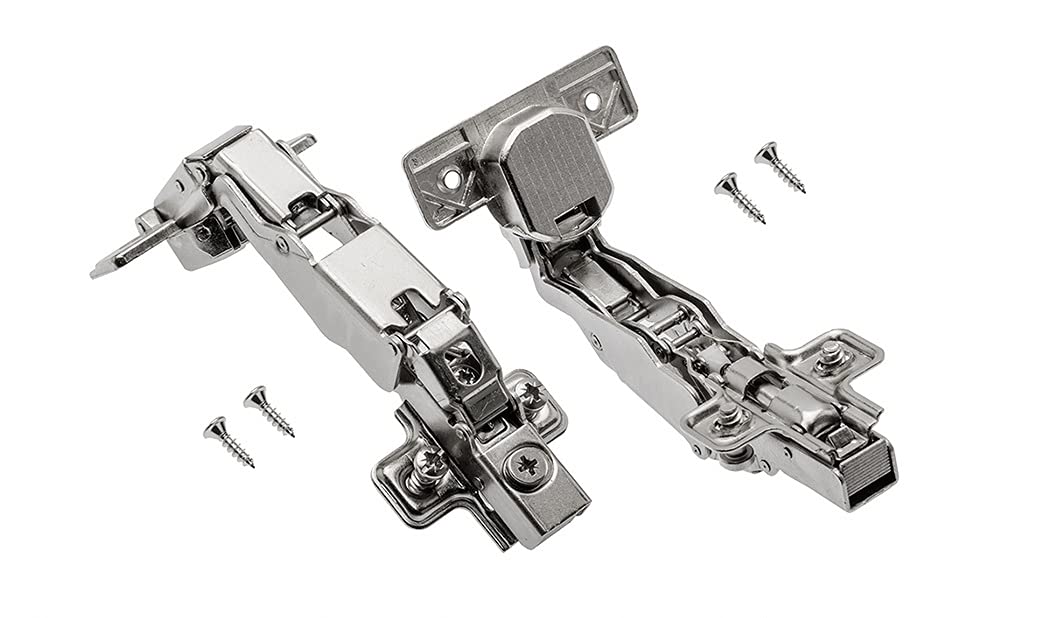 Solmer Ltd Nickel Plate 2 Pcs X Gtv Kitchen Bedroom Cabinet Unit Door Hinges Angular 165 Degree