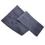 Black Tweed Plaid Trousers Men Casual Pants Wool Formal Suit Pants Men Grey 30W x 30L