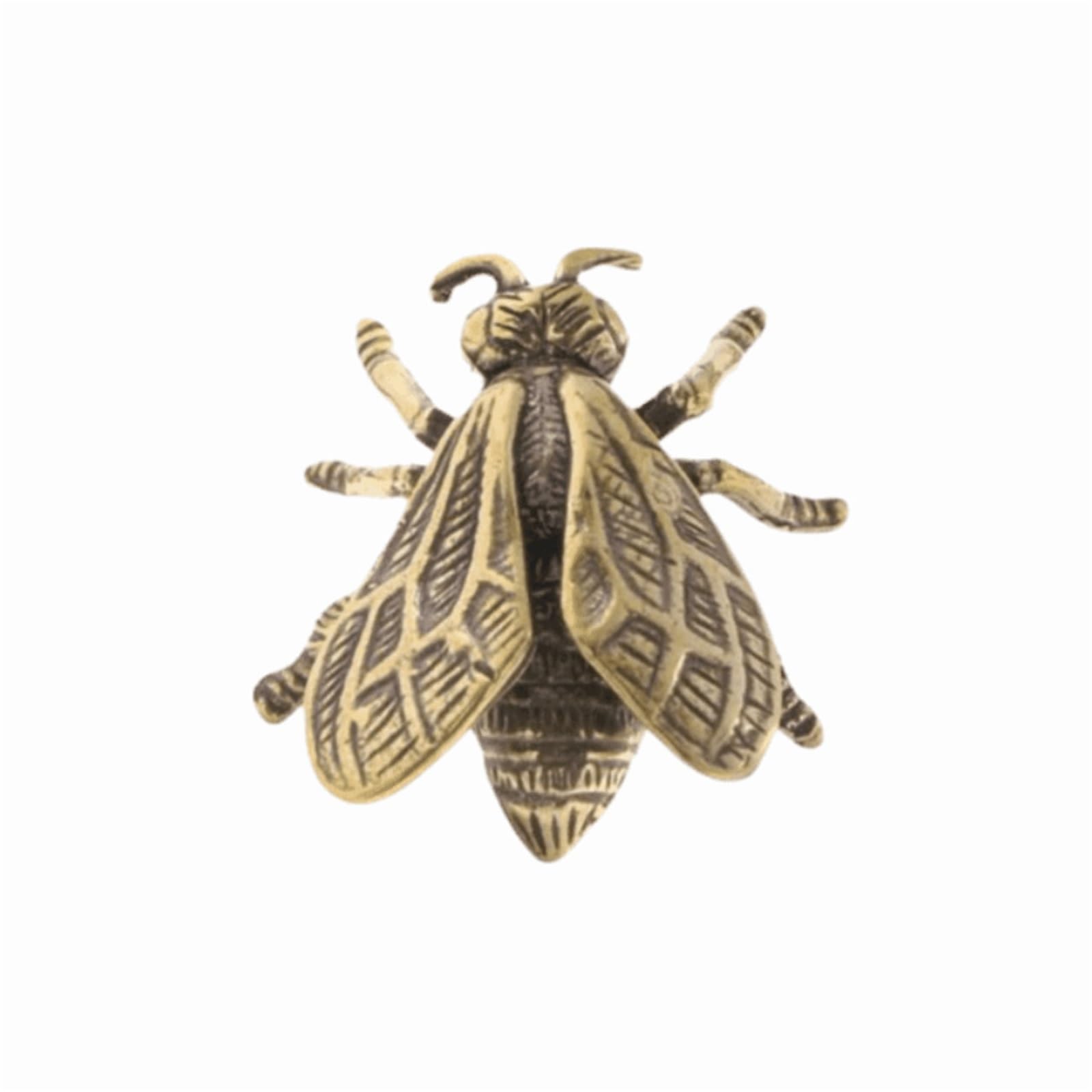 HUWOYG 2pcs Retro Bee Brass Handle for Cupboards