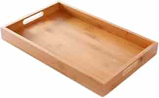 Vassoio Legno Con Stampe Maioliche E Manici - 26x20x4 Cm, Per Colazione, Tè, Biscotti, Decorativo - Foto 4