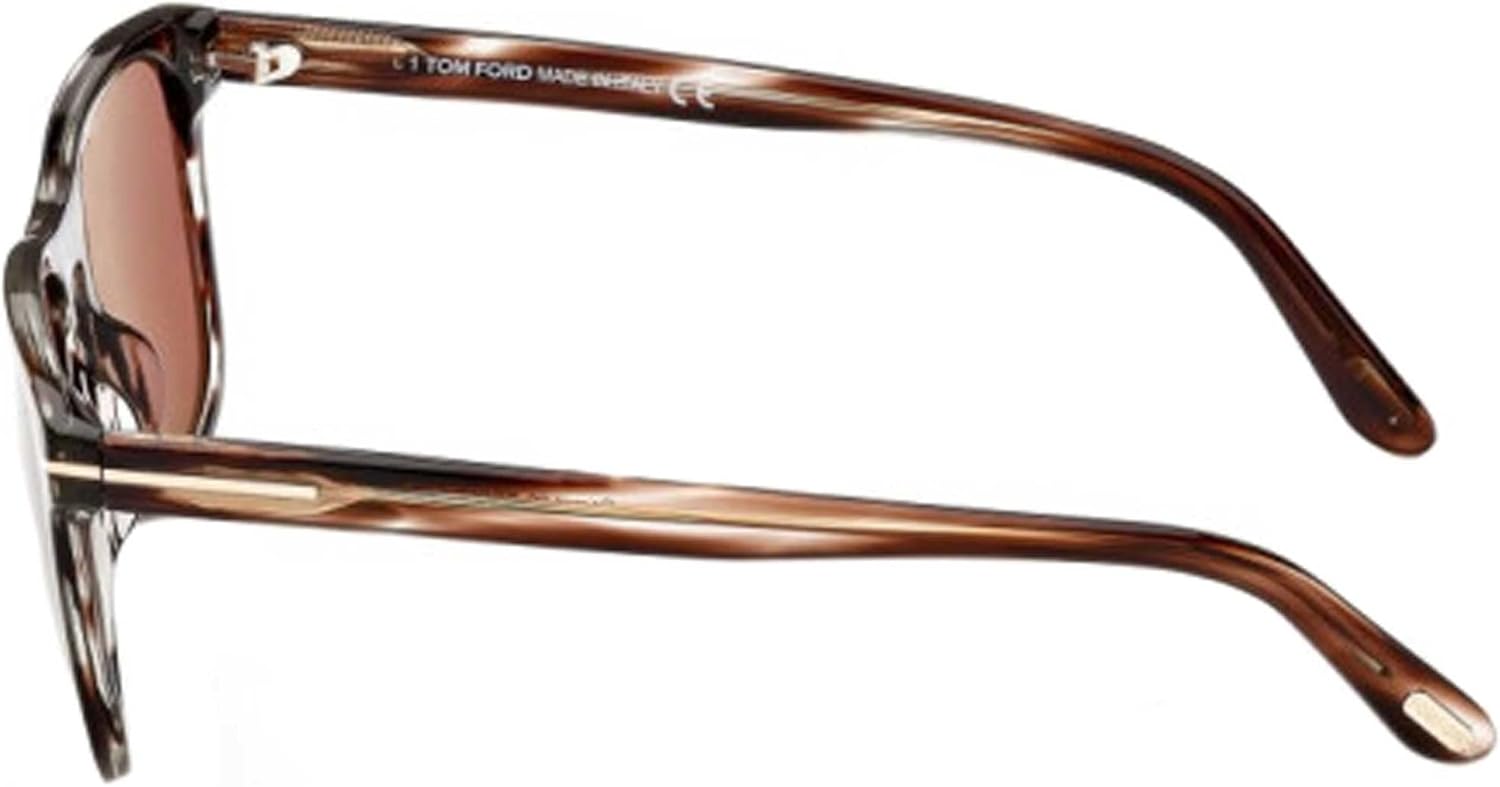 Sunglasses Tom Ford FT 0930 Gerard- 02 56S Shiny Striped Brown Havana/Warm Len