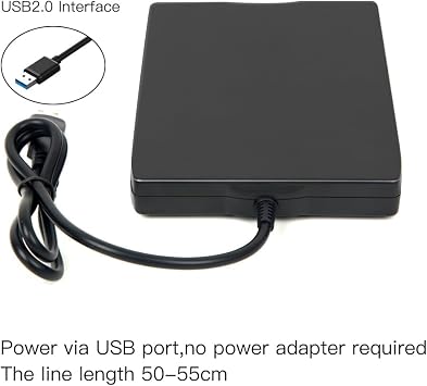 YEY USB 3.5-inch Floppy Disk Reader - External 1.44 MB Portable FDD for PC, Plug and Play Compatible with Windows 11/10/8/7/XP Laptop