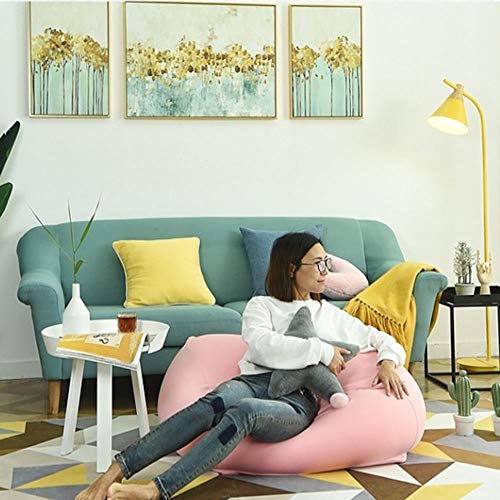 Chyuanhua Sofa Super Weiche Sitzsack Sitzsack Erwachsenen In Jedem Raum Modernes Holz Lounge Chair (Color : Gray, Size… – Bild 5