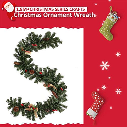 Hpamba Porta d'ingresso Ghirlanda Natalizia