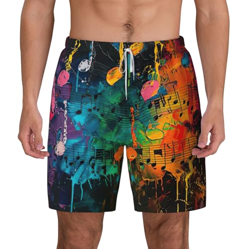 Traje de baño para hombre para playa transpirable y ligero musical