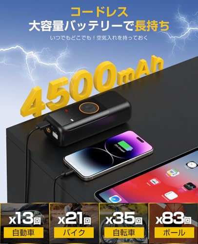 Wealyyp 電動空気入れ CZK-DC02 の商品画像 5
