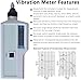 Zoienu Handheld Digital Vibration Meter, High Precision Engine Vibration Analyzer Meter, for Mechanical Manufacturing, Automobile Industry, Mining Safe
