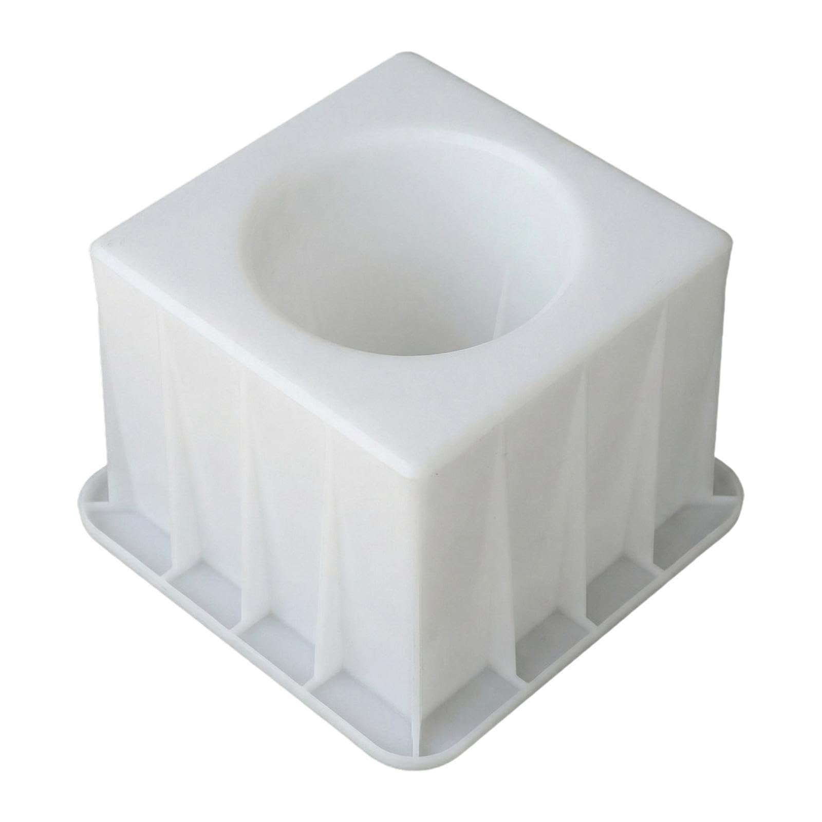 F Fityle Moldeador de bloques de cemento para ladrillos huecos de hormigón, herramienta multiusos resistente para bricolaje en el jardín, para colocación de, Redondo