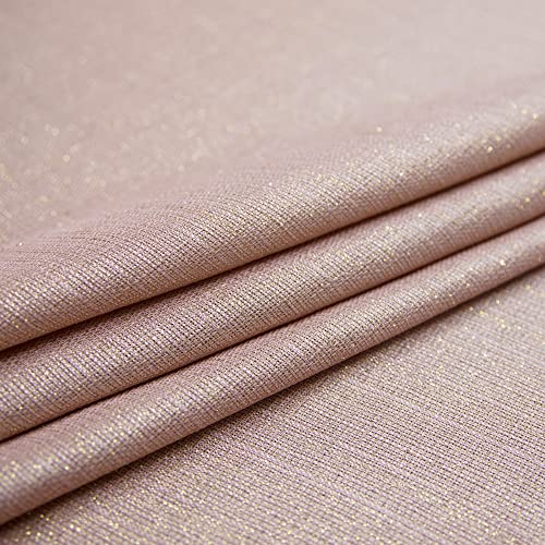 Pink Curtains 108 Inches Long For Living Room 2 Panels Sheer Semi Transparent Sparkle Glam Shimmer Glitter Design Decorative Rose Gold Blush Curtains For Dining Room Patio Sliding Doors Party Backdrop #TOP3