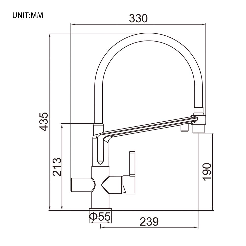 GRIFEMA G4010B-2 Grifo de Cocina Osmosis con 2 Salidas, Grifos Cocina Fregadero Giratorio a 360°, Latón, Negro [Exclusivo en Amazon]
