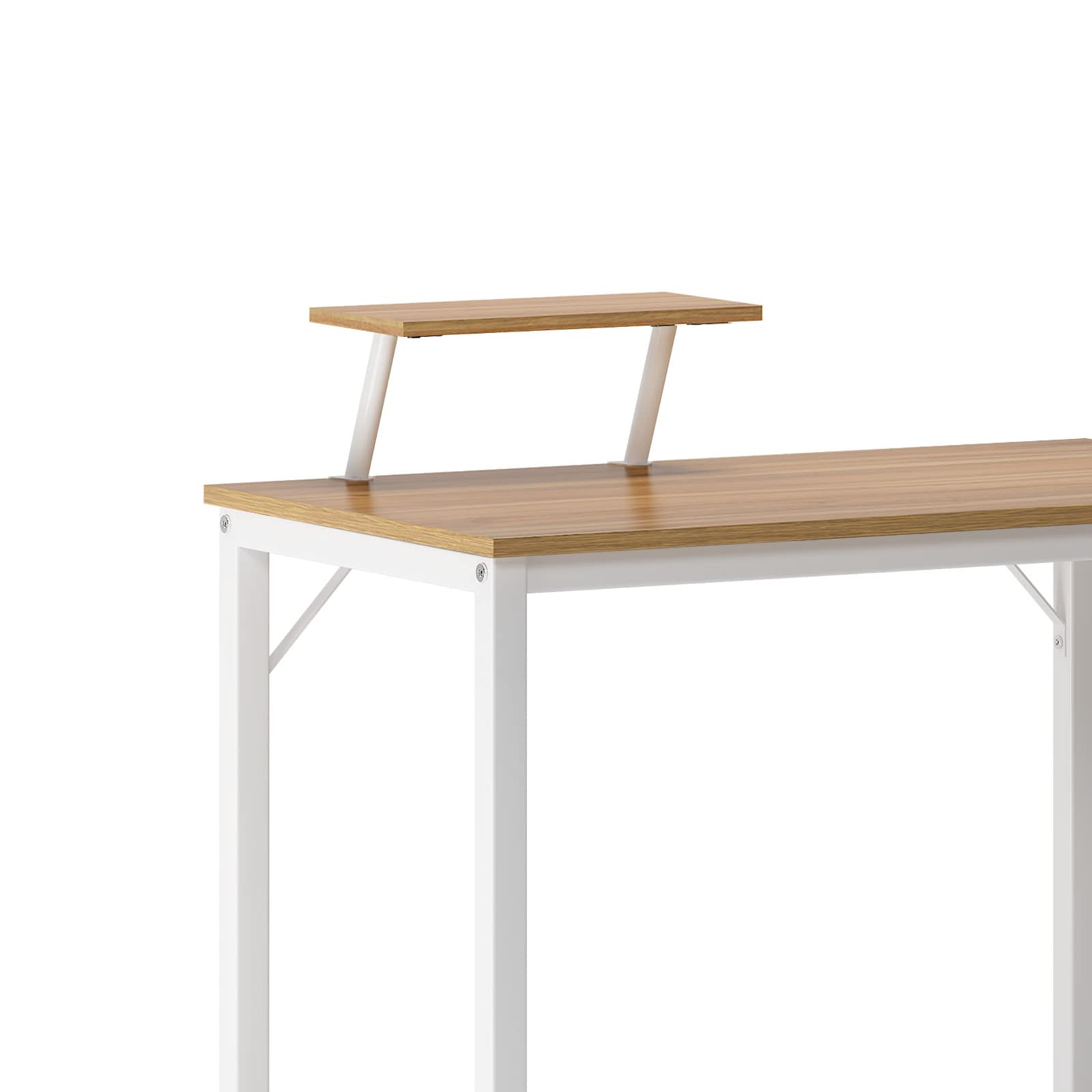SogesHome Bureau d'ordinateur Table Bureaux 100 x 50 x 75 cm Informatique Meuble de Bureau pour Ordinateur pour Salle à Manger Salon Cuisine Table de Travail en Bois et Acier