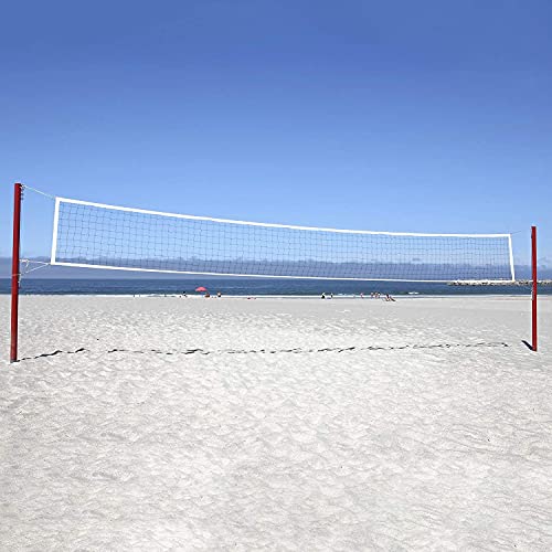 Zzicen Backyard Volleyball Net Outdoor - Water Volleyball Net For Above Ground Pool,Beach Volleyball Net Regulation Size 32 Ft X 3 Ft For Adult Kids, Portable Four Square Volleyball Replacement Net #TOP5