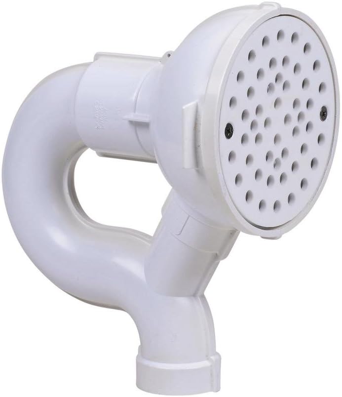 Oatey 2 in. PVC Floor drain with P-Trap and Cleanout