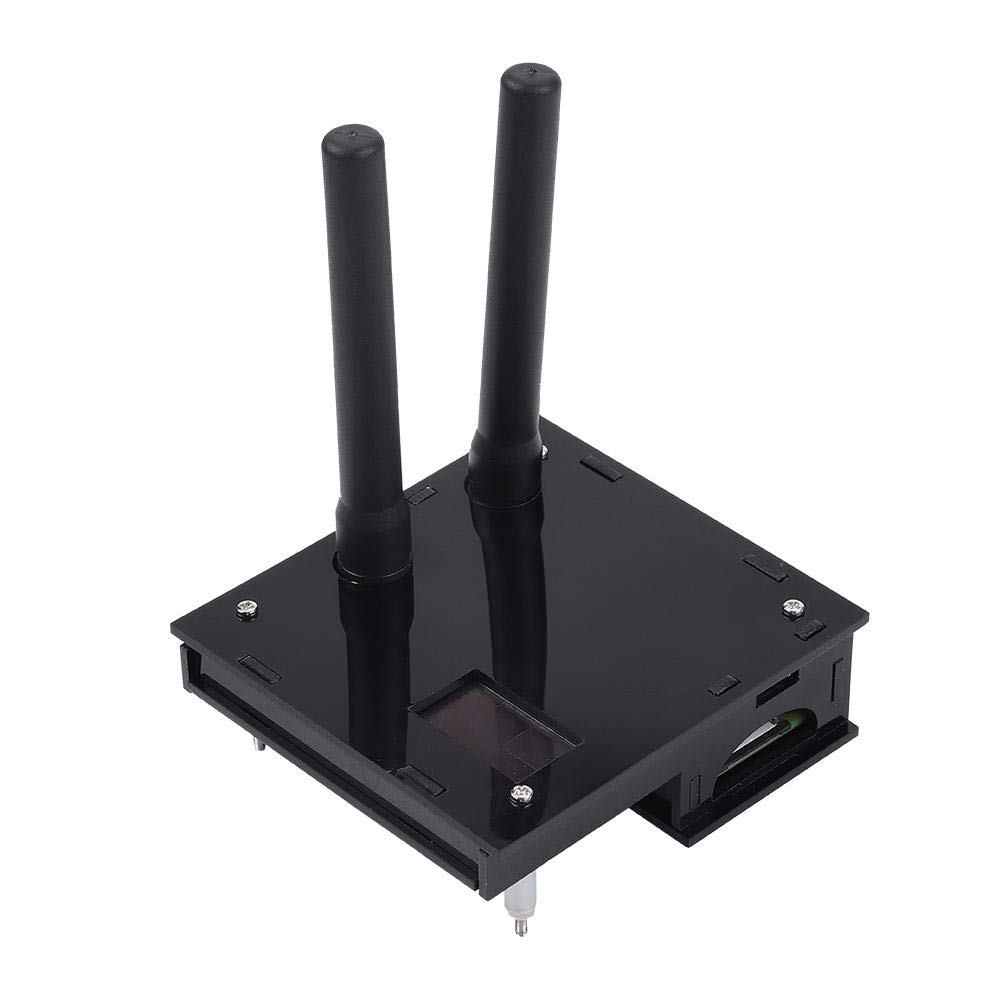 USB Kit de Caja de Antena con Módulo Hotspot Dúplex con Screnn para MMDVM Raspberry Pi DIY OLED(Negro)