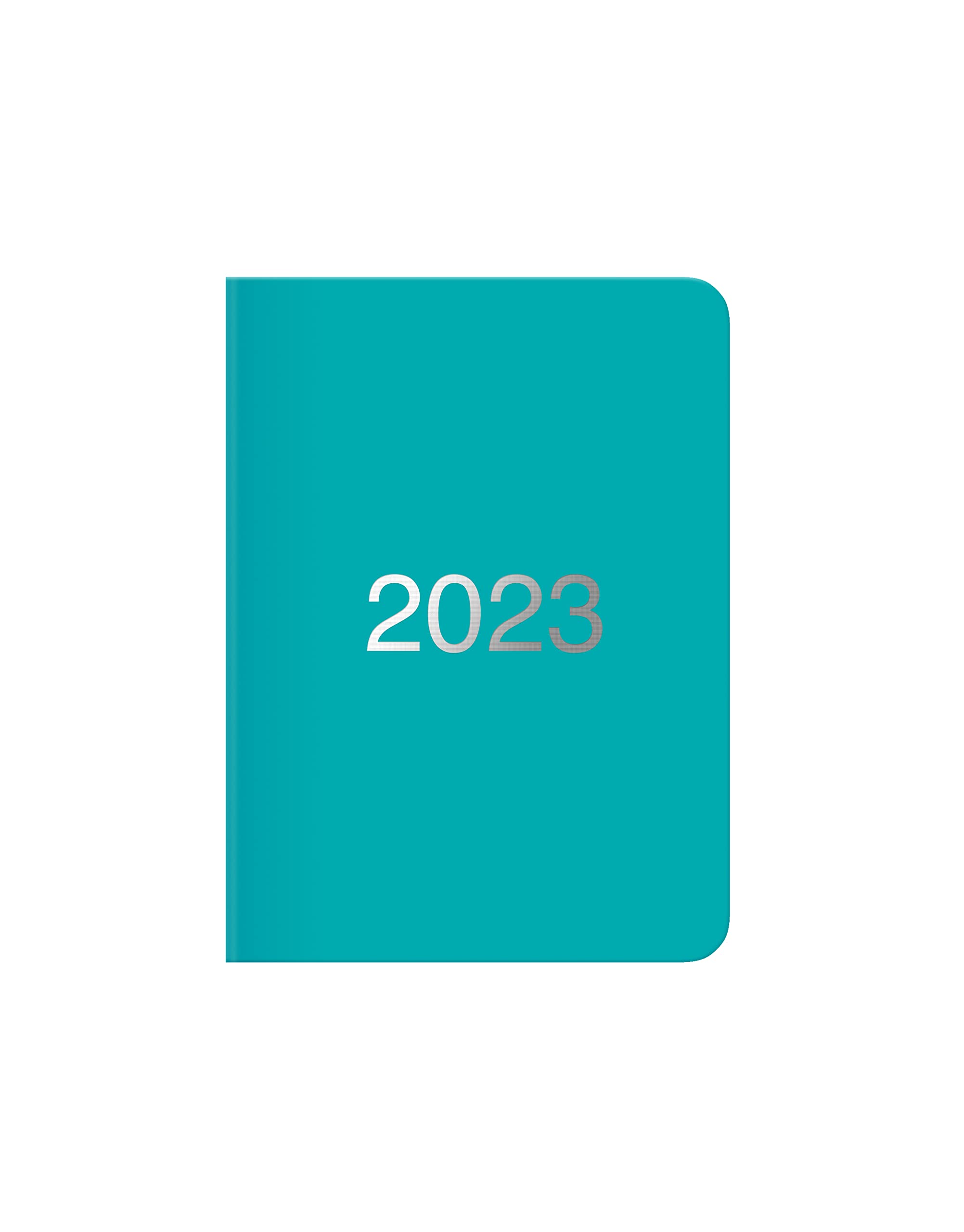 Letts of London Dazzle A6 week to view 2023 diary - turquoise, 23-080893