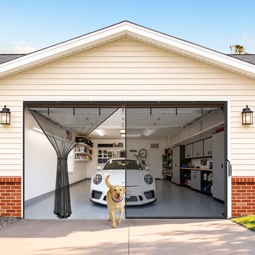 Yotache Garage Screen Door, 2 Car 16x7 Ft