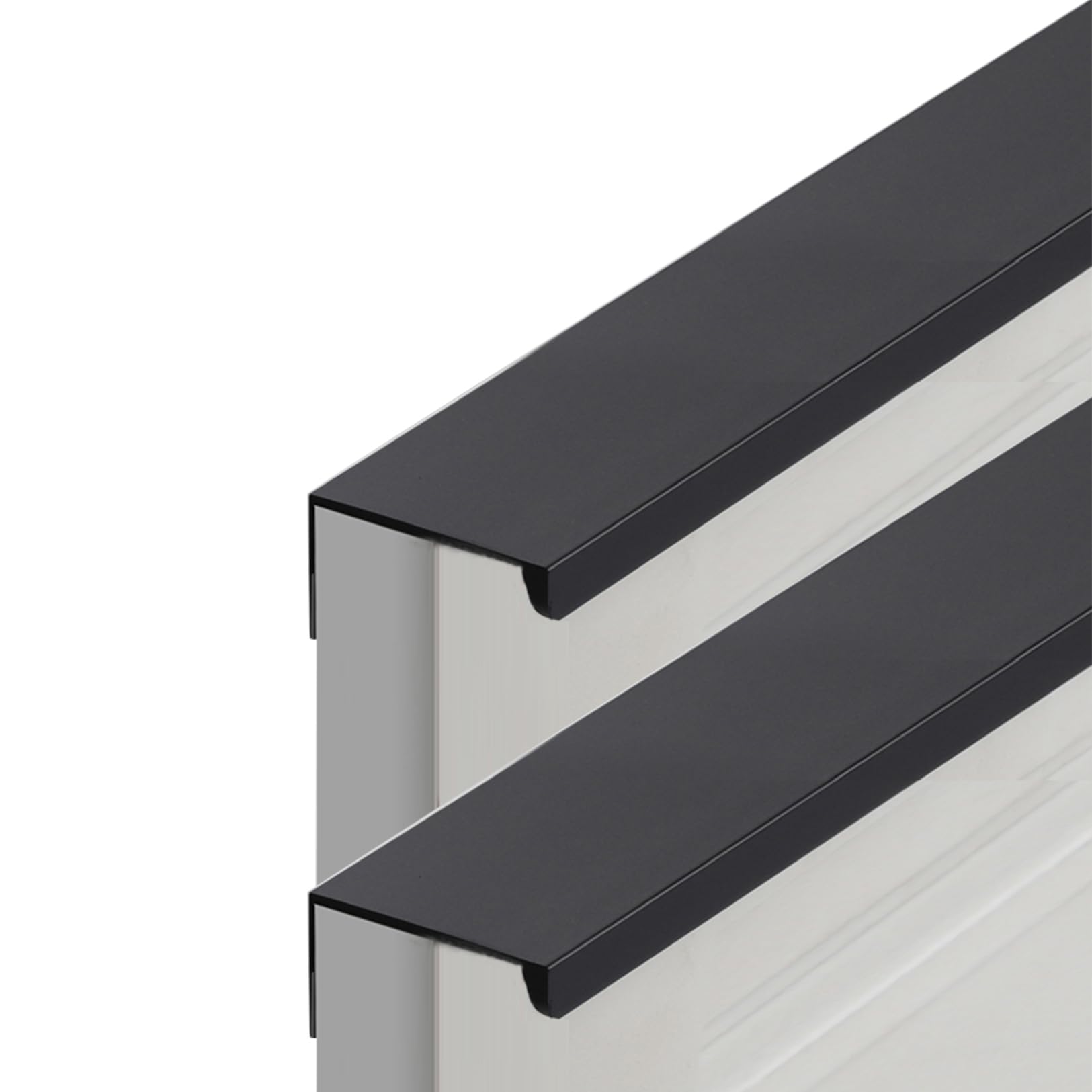 Poignée Invisible Noire de 400mm pour tiroir de cuisine et porte de placard en alu