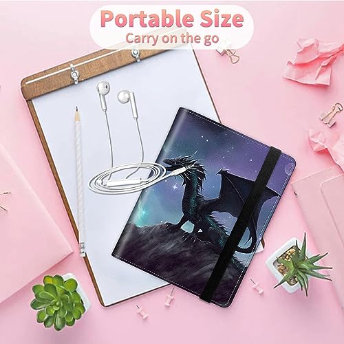 Image of Purple Dinosaur Photo Album 4x6 120 Pockets Photos with Strong Elastic Band, Small Mini Albums Sheet Protector Folder for Photos, Album for Family Wedding Baby Women Men Vacation Gift