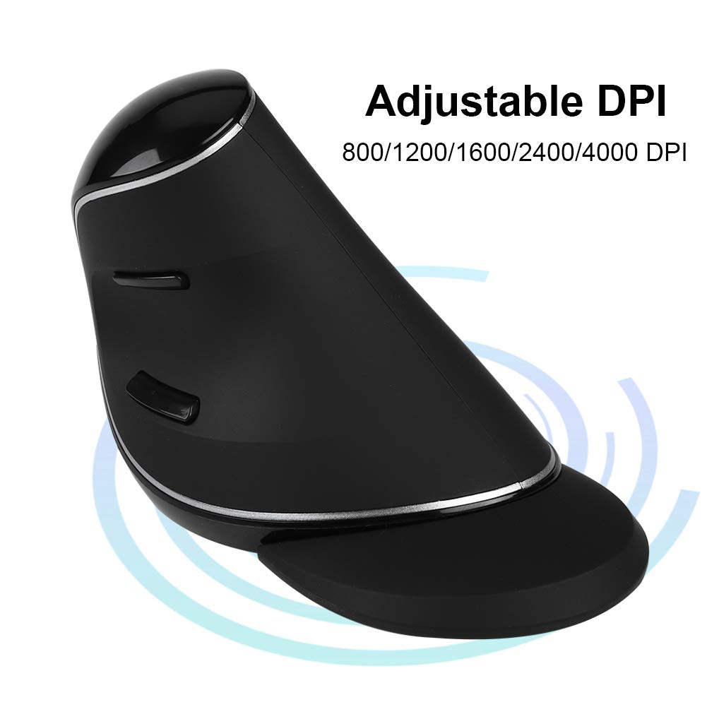 ADITAM Mouse Verticale, Mouse cablato LED RGB, Mouse da Gioco ergonomico, DPI Regolabile, Polso Staccabile, Colori Brillanti e Belli, per PC (Edizione Wireless Innocence) Double The Comfort