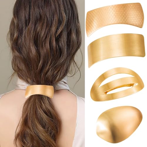 Barrettes plates pour cheveux fins idéales pour vos coiffures de bureau
