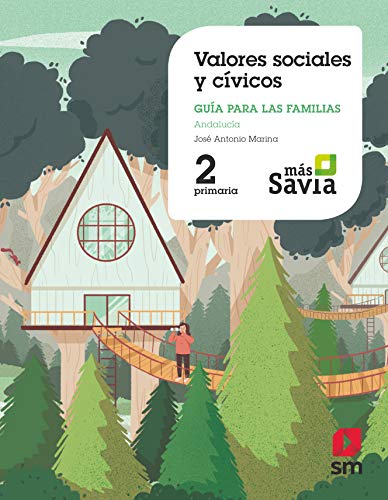 Portada de Valores sociales y cívicos. 2 Primaria. Mas Savia. Andalucía