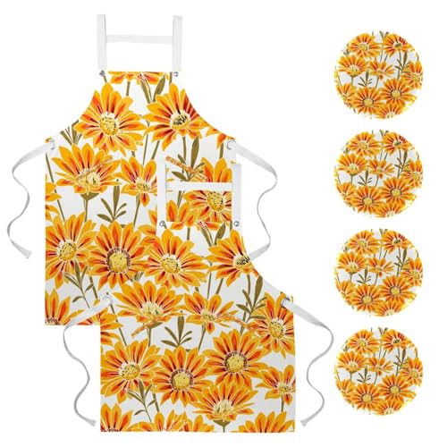Tablier de cuisine anti-taches lot de 2 pour nettoyage ménager et pâtisserie