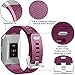 Wepro Bands Compatible with Fitbit Ionic SmartWatch, Watch Replacement Sport Strap for Women Men Kids, Buckle, Small, Fuchsia
