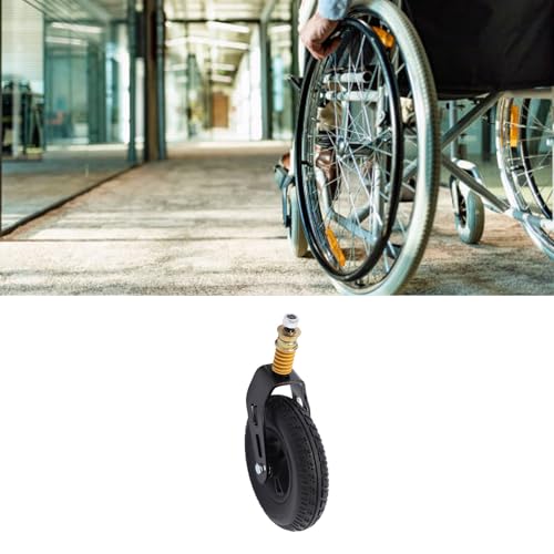 Rueda delantera universal de repuesto para silla de ruedas de 8 pulgadas, uso más suave, resistente y sólida, repuesto para silla de ruedas, caminante, carrito de comestibles, scooter