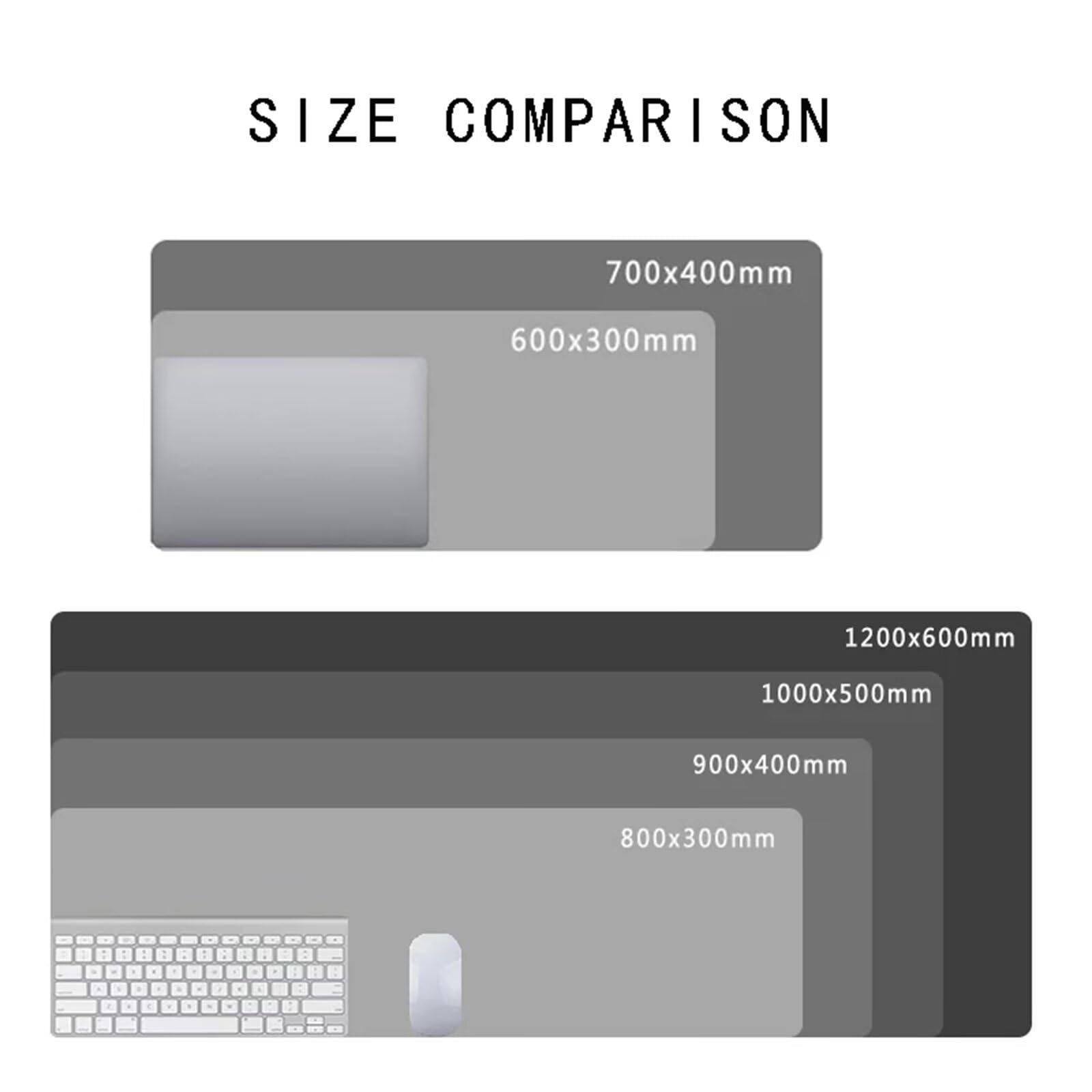 Tappetino Mouse da Gioco 1200x600x2mm, Gioco Dell'Acquerello Mouse Pad XXL ad Alta Precisione e Velocità, Base in Gomma Antiscivolo Ultra-Grip, Tappetino per Scrivania Tastiera e PC
