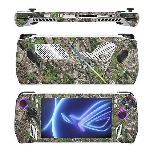 Image of MightySkins Carbon Fiber Skin Compatible with Asus ROG Ally - HTC Green | Protective, Durable Textured Carbon Fiber Finish | Easy to Apply, Remove, and Change Style