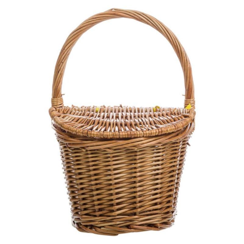Panier en osier avec couvercle boîte de rangement naturelle