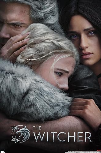 Netflix The Witcher: Season 3 - Trio Key Art Wall Poster, 34L' x 22.4W', Premium Unframed Version