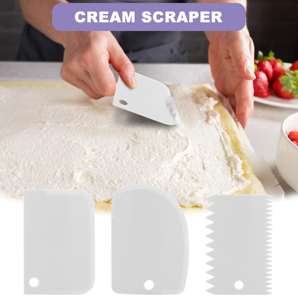 Dessert-Spritzen-Set, Zuckerguss-Spender, Cupcake-Einspritzdüse, 7 Spritztüllen, 3 Sahneschaber, Sahnespritze, Spritztüllen-Set für Kuchen, Kekse, Dekoration, 14 Stück