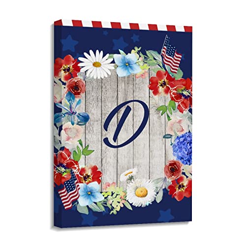 Tableau lettre D vintage pour décorer un bureau moderne ou salon