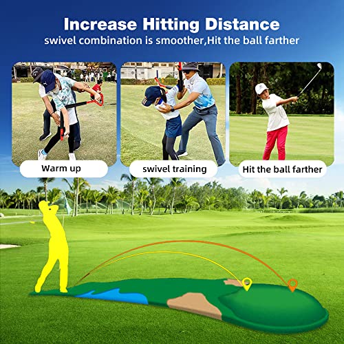 Asyxstar Golf Swing Trainer Aid - Golf Swing Training Aid,Golf Posture Correction Improving Gesture Golf Training Equipment, Golf Spinner Swing pro Plus Golf Trainer - Thumbnail 4