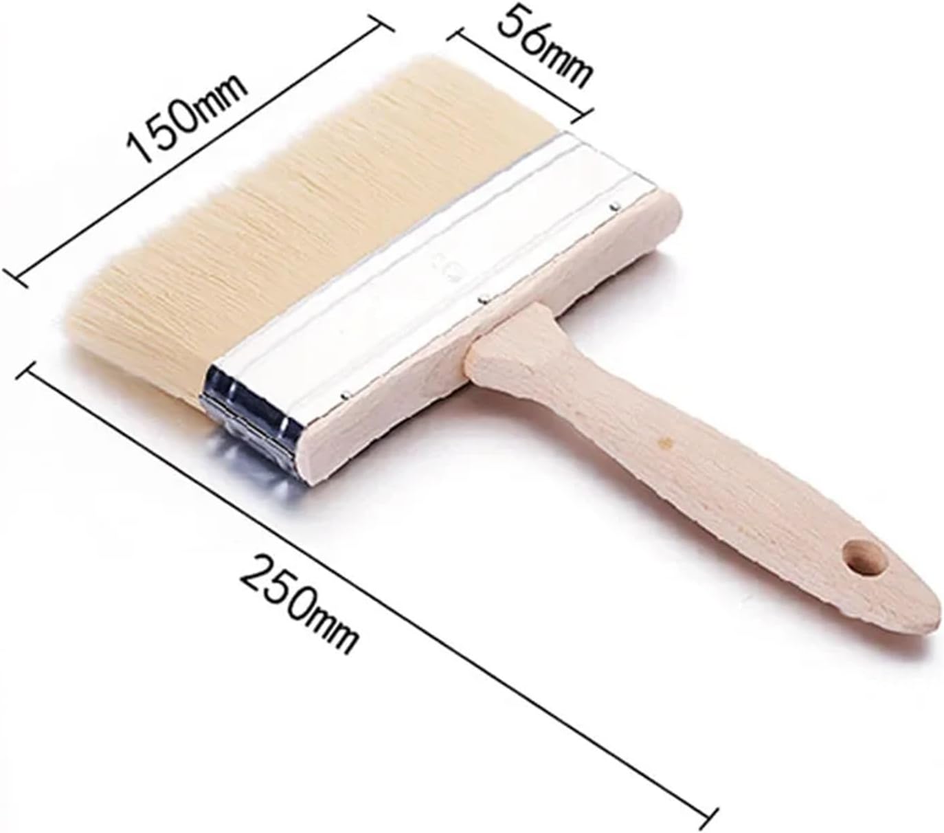 Painting Supplies, 6inch Ceiling Paint Brush Thickness Pure Bristles Brushes Wall Decoration Painting Tools Art Multi-Function Oil Sweep(6inch B)