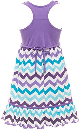 Image of ToBeInStyle Girls Two Piece Short Sleeve Dress and Matching Bolero Crop Cardigan Assorted Prints Cotton Blend Summer Outfit