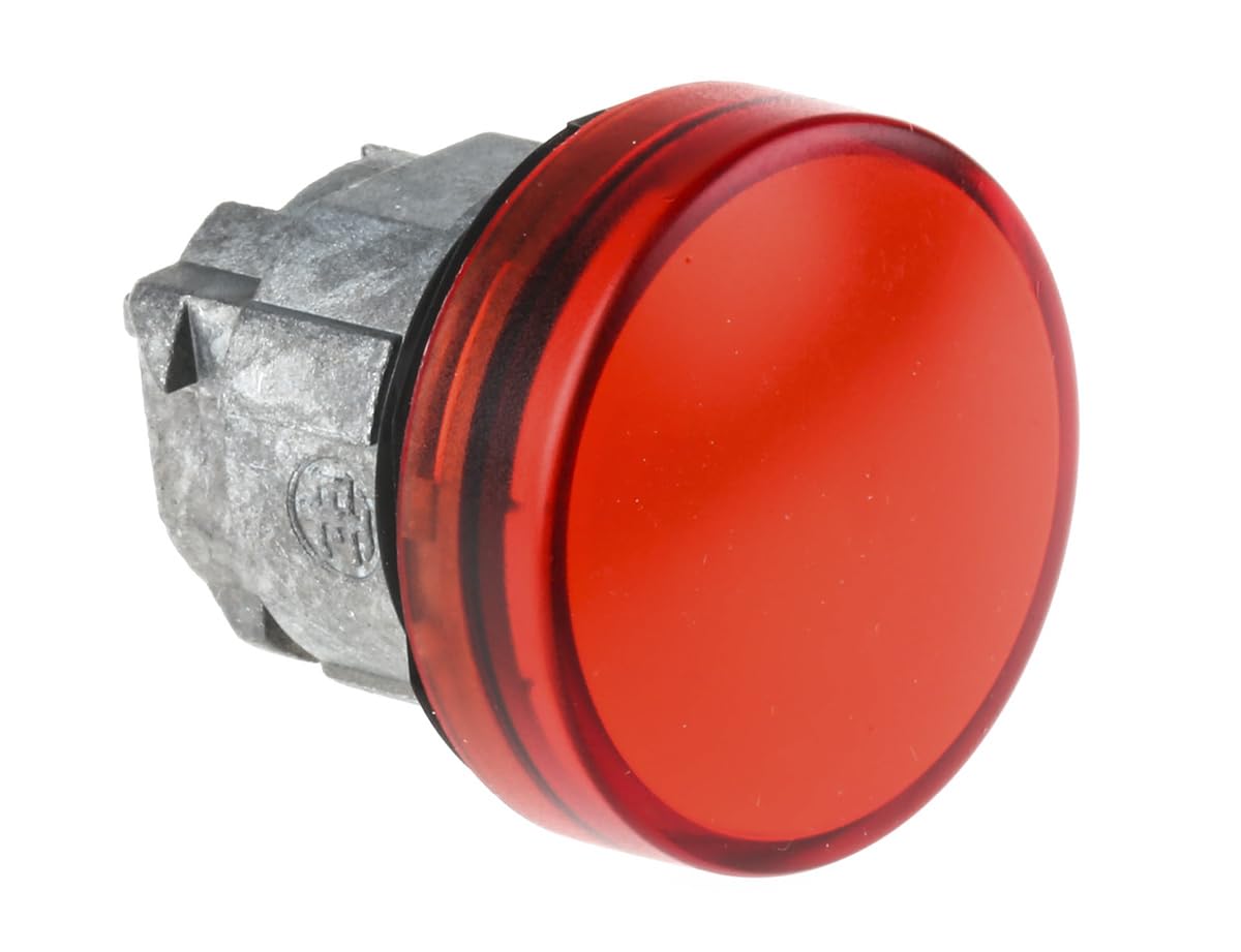 Schneider ZB4BV043 Testa Lampada Spia Rossa LED, Bianco