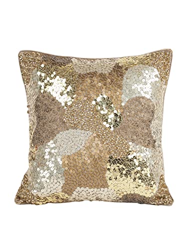 Image of eyda Embellished Cushion Cover Set of 2-16x16 Inch